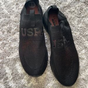U.S. Polo Assn. Women Black Mesh Sneakers 8.5